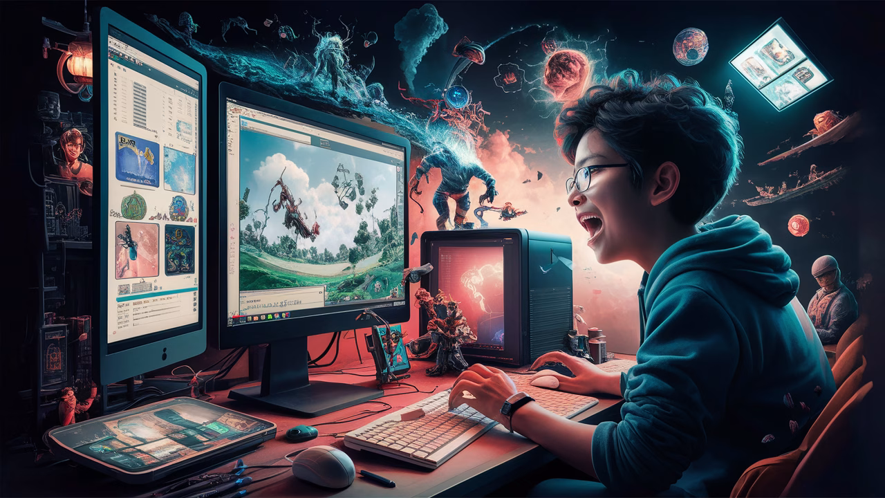 Monetizing video game development Developer creating a video game