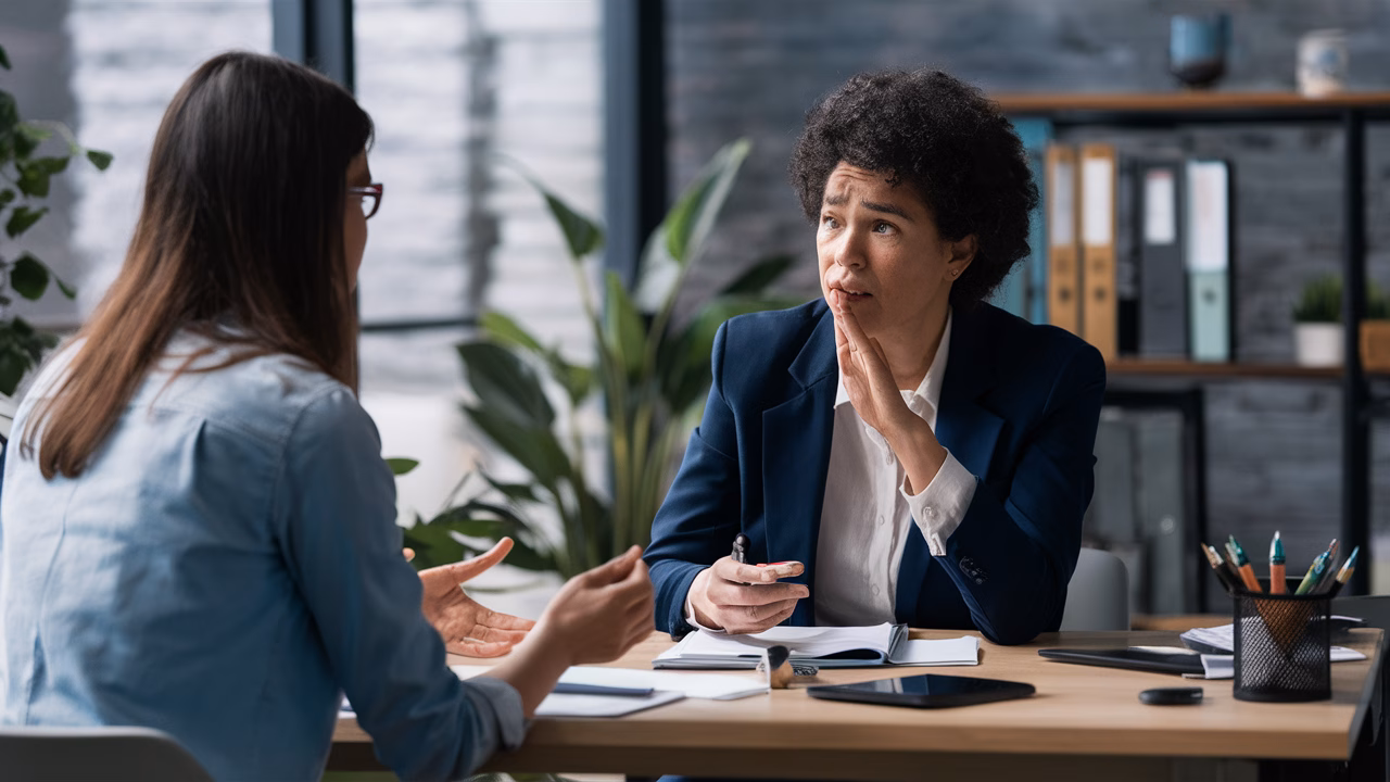 employee making workplace excuse