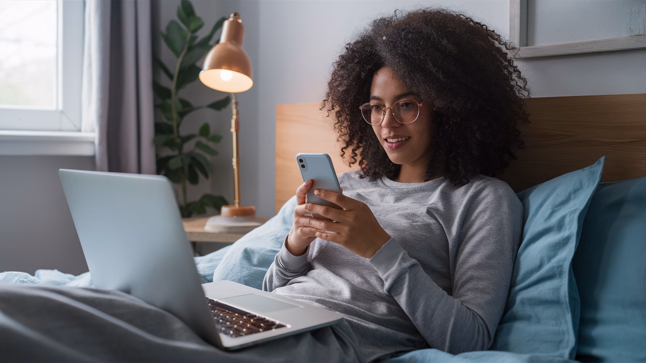 Voice content creation while relaxing Lazy productivity from couch