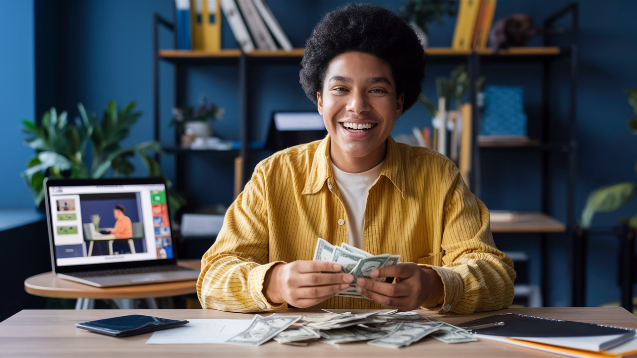Teacher earning online
