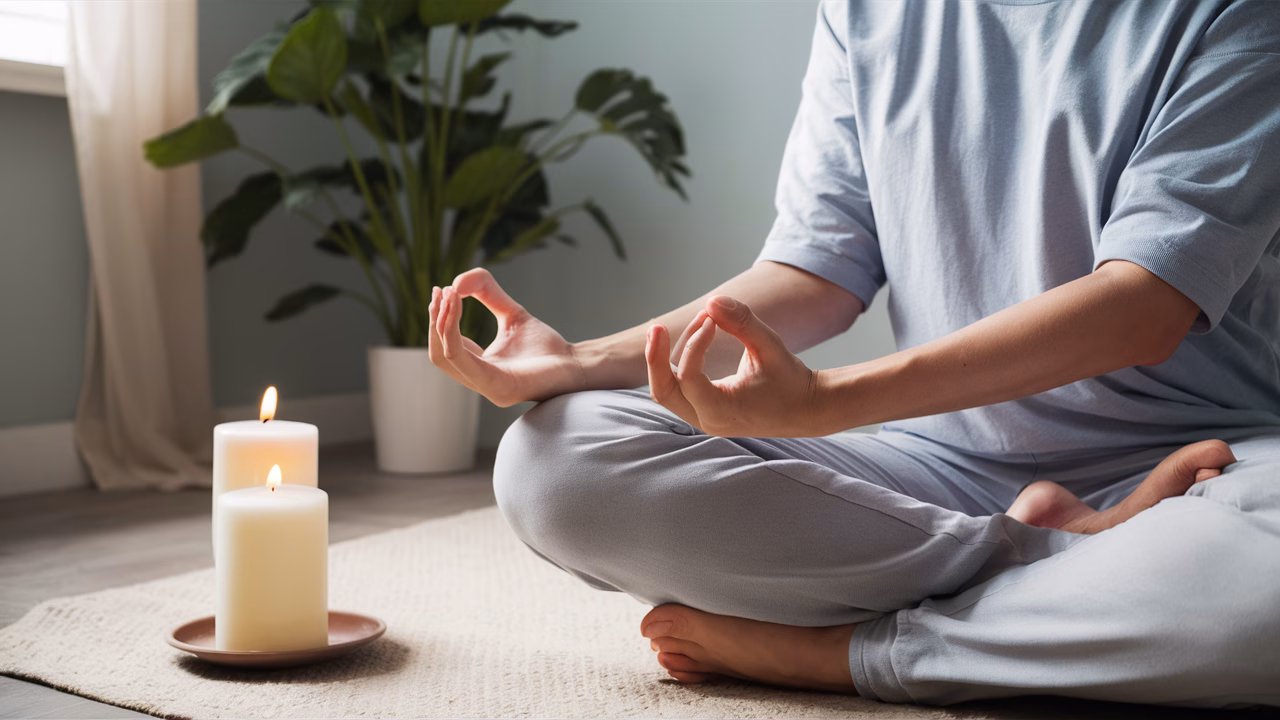 Meditating before regression peaceful meditation before a session