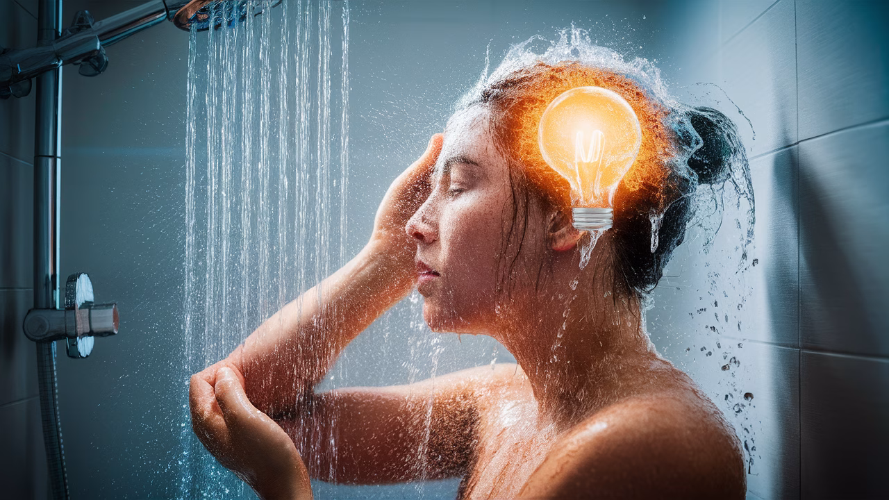 Mind with lightbulb idea