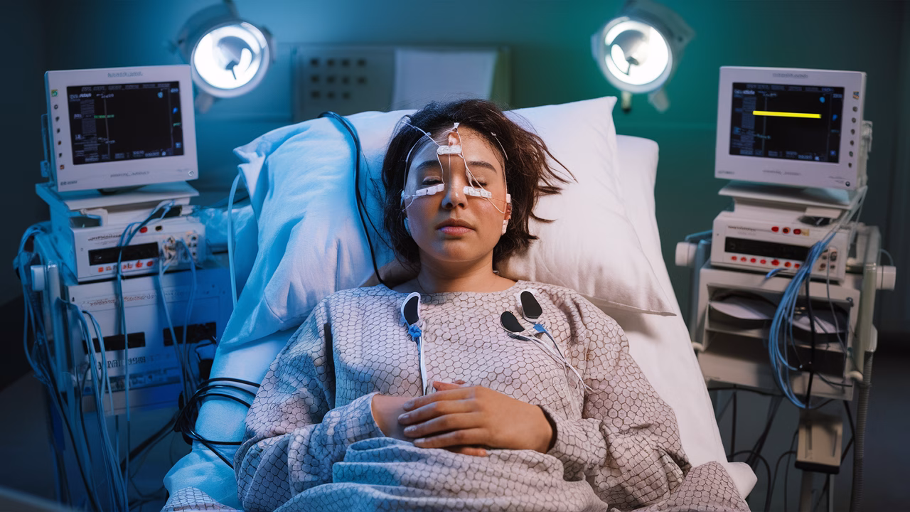 People in sleep lab