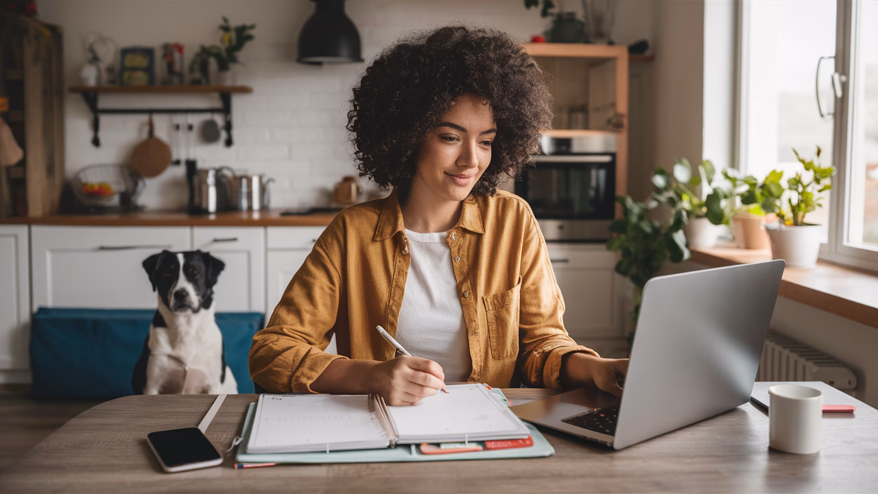 Remote Work Life Balance virtual assistant balancing home