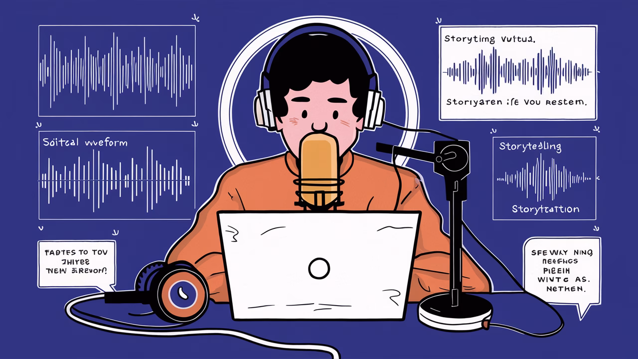 Training to become virtual life narrator Voice narrator training